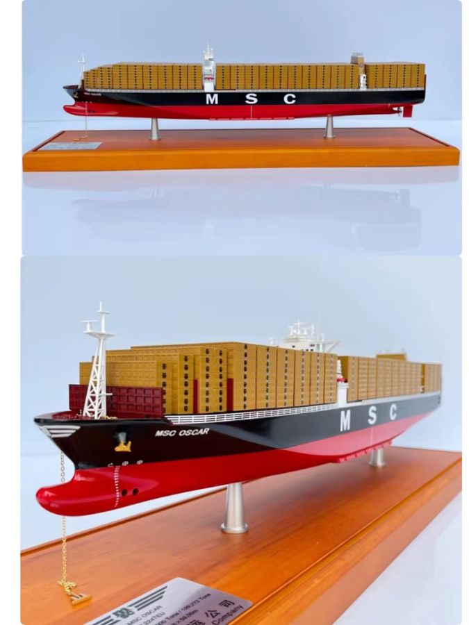 AT 99 MODEL Schiffsmodell aus Metalllegierung als dekoratives Frachtschiff-Ornament - Bild 3