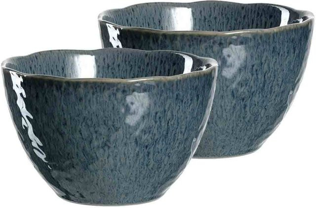 Leonardo Matera Keramikschalen Cereal Bowl 2er Set Blau Durchmesser: 15,3 cm - Bild 1