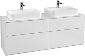Villeroy & Boch Waschtischunterschrank Finion in Weiß, Wandhängend, B: 160 cm, T: 50,1 cm - Bild 1