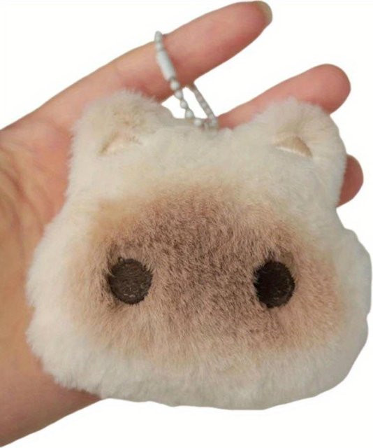 NATAWA Capybara Plüsch Puppe Schlüsselanhänger, beige, ab 3 Jahre - Bild 1