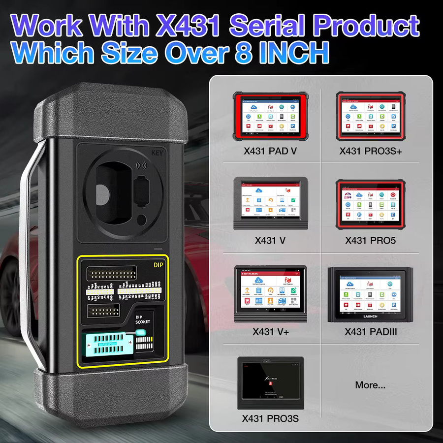LAUNCH X431 X-PROG 3-Tasten-Programmierung Wegfahrsperre Schlüsselprogrammierer-Tool in Schwarz für X431 V PRO3S PAD V PAD VII - Bild 4