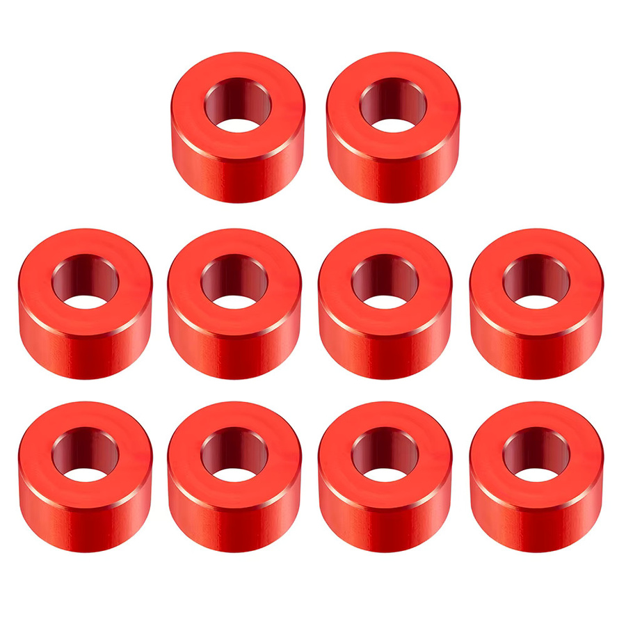 AXSPEED M3 Schrauben-Abstandshalter-Set, 10-teiliges Set, Schwarz, Metall - Bild 2