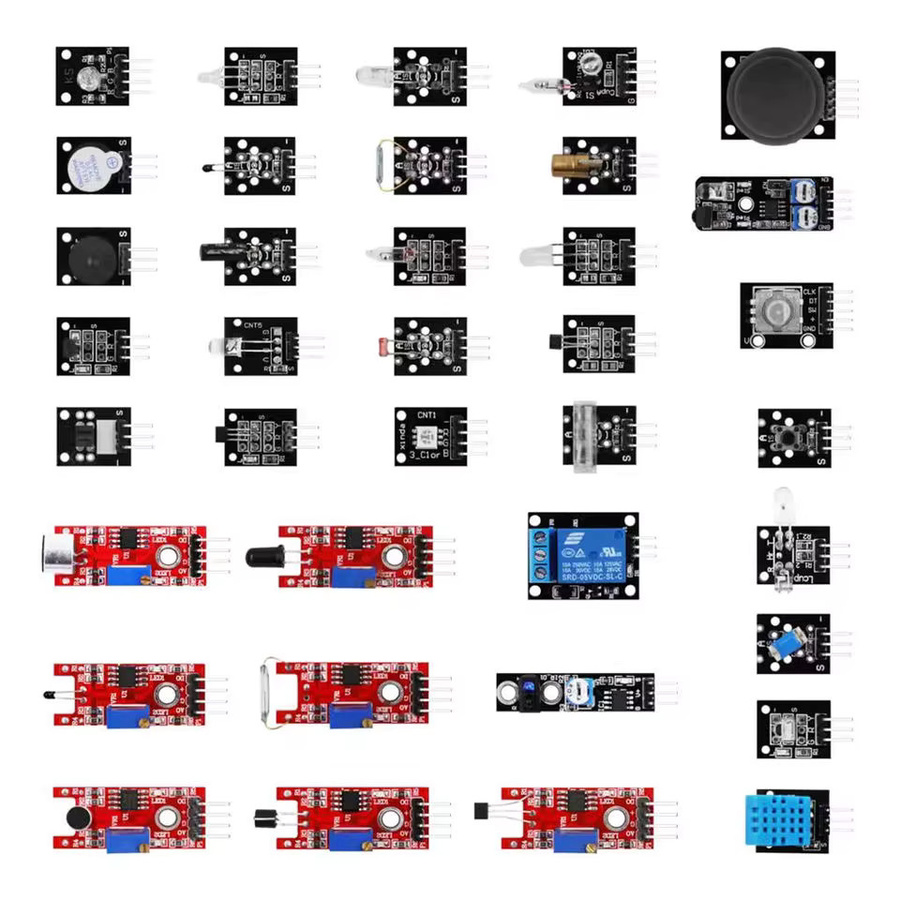 Si Tai&SH Arduino 45 in 1 Sensoren Module Starter Kit für UNO R3 MEGA2560 in Multicolor - Bild 3