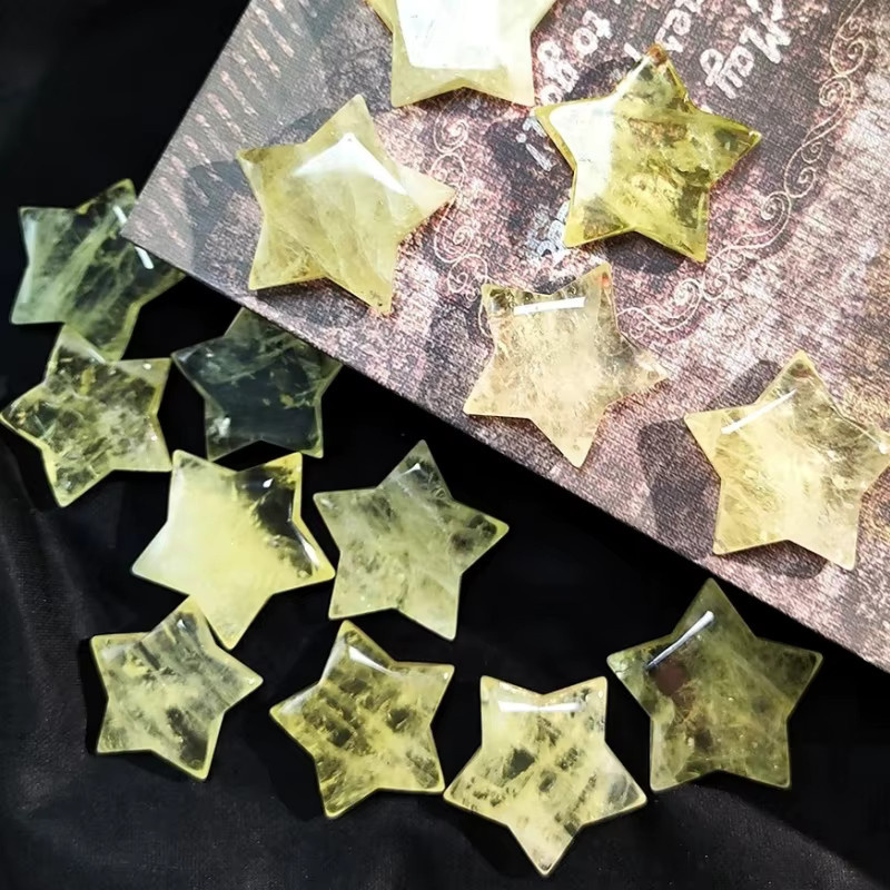 Citrin-Quarz-Kristallstern von CrystalHola in Gelb, polierter Stein für DIY-Schmuck - Bild 5
