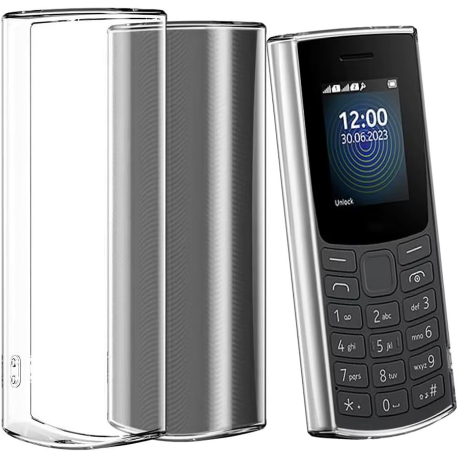 Schutzhülle aus Silikon für Nokia 105 und Nokia 106 in Transparent, Soft TPU Handyhülle für 4G/LTE Modelle - Bild 1