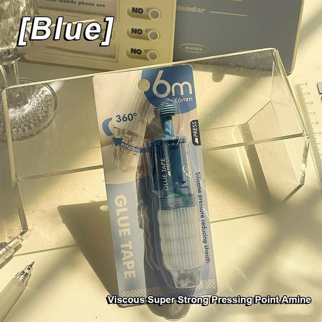 NATAWA Klebepunkt-Roller in Stiftform mit austauschbarem Kern, Blau - Bild 1