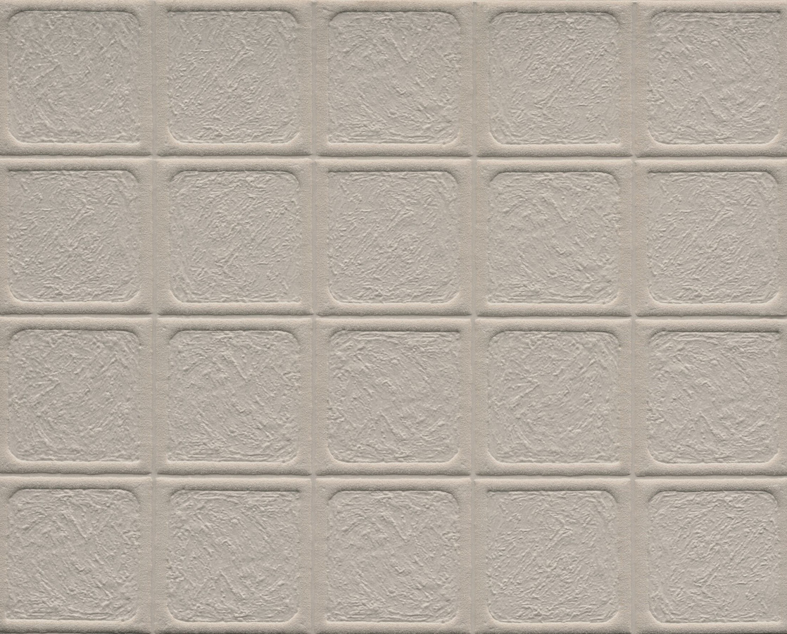 Arte Wallpaper Arcilla Urban - Abstrakte Vlies Tapete in Grau und Beige mit geometrischem Design - Bild 1