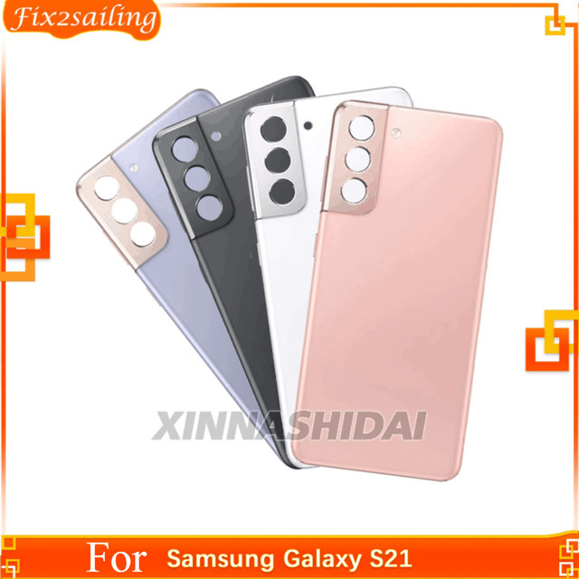 Samsung Galaxy S21 Ersatzgehäuse mit Kameralinse in Schwarz - Bild 1