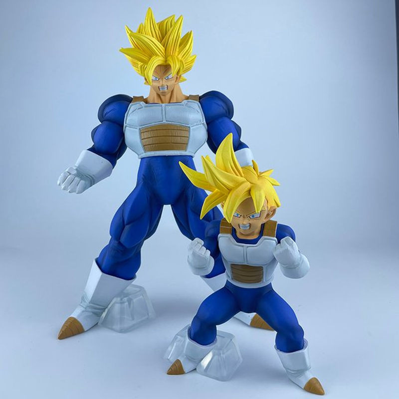 Bandai Dragon Ball Z Anime Figuren Set mit Son Goku Super Saiyan und Son Gohan als mehrfarbige PVC Sammelstatue - Bild 1