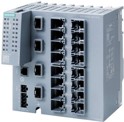 Siemens Industrial Ethernet Switch 6AG1216-4BS00-7AC2, 1 Gbit/s, Grau - Bild 1