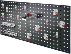 Kappes RasterPlan/ABAX Einsteigerset 6 Lochplatten in Anthrazit RAL 7016 mit Ausstattung - Bild 1
