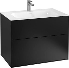 Villeroy & Boch Waschtischunterschrank Finion Wandhängend in Blau Lackiert B: 79,6 cm, T: 59,1 cm, H: 49,8 cm - Bild 1