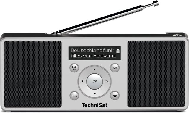 TechniSat DIGITRADIO 1 S Tragbares DAB+ und UKW-Stereoradio in Schwarz/Silber - Bild 1