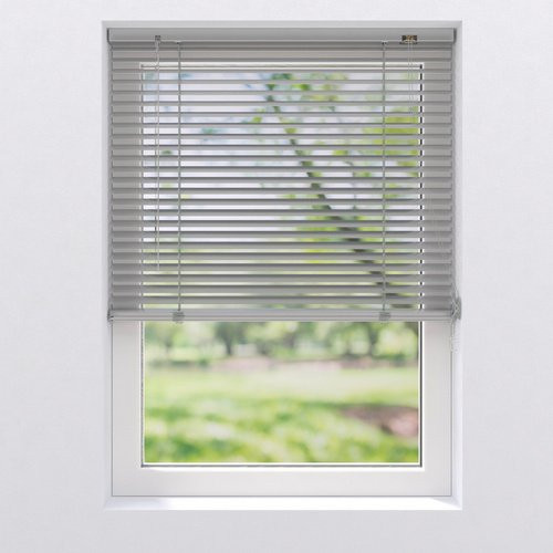 CASAYA Aluminium-Jalousie in Silber, B: 80 cm, H: 150 cm - Bild 1