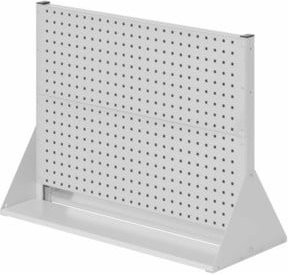 Kappes Stellwand RasterPlan Gr. 2 doppelseitig mit 4 Lochplatten in RAL 7035 Grau, B/H/T: 100 x 76 x 43 cm - Bild 1