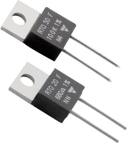 Vishay RTO 50 F-150000 Hochlast-Widerstand 150kOhm axial bedrahtet TO-220 50W 1% Schwarz - Bild 1