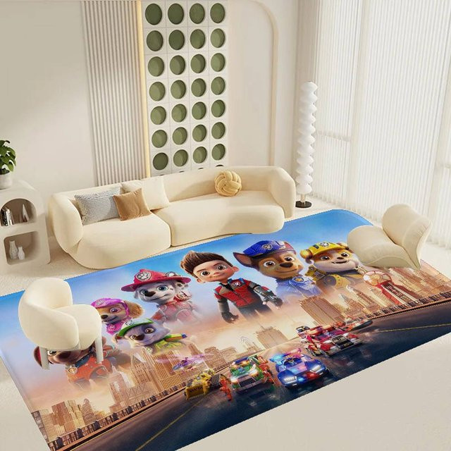TV Paw Anime P-Patrols Bodenmatte Retro Rutschfester Teppich für Wohnzimmer und Küche - Bild 1