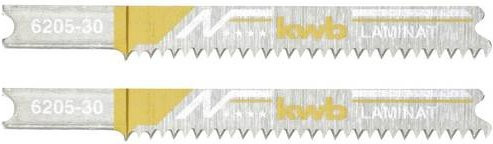 Kwb 620530 Bi-Metall Stichsägeblätter für Laminat, Holz und Kunststoff, Silber, 2 Stück - Bild 1