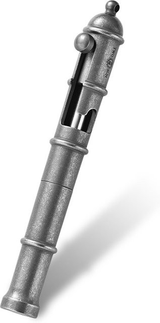 Taktischer Kugelschreiber aus Titanlegierung in Schwarz und Grau mit Multi-Funktions-Bolzen-Design für Business, Camping und EDC - Bild 1