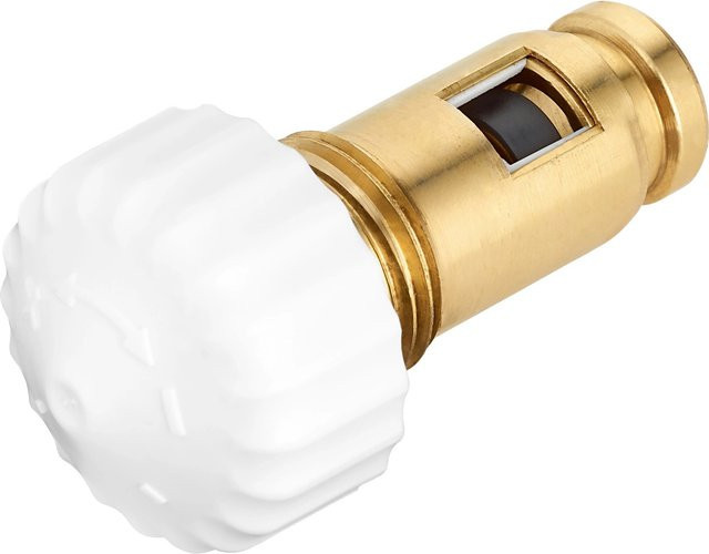 Heimeier Thermostat-Ventiloberteil 4333 aus Messing in Weiß mit Einstellmöglichkeit - Bild 1