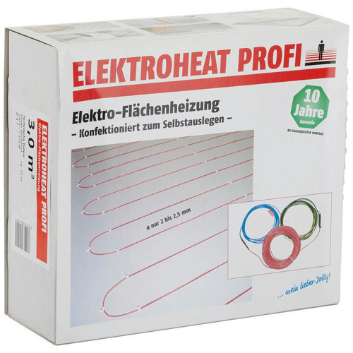 Bella Jolly Elektro-Fußbodenheizung Elektroheat Profi, bunt, 6 - 8 m², Länge: 86 m, 1040 W - Bild 1