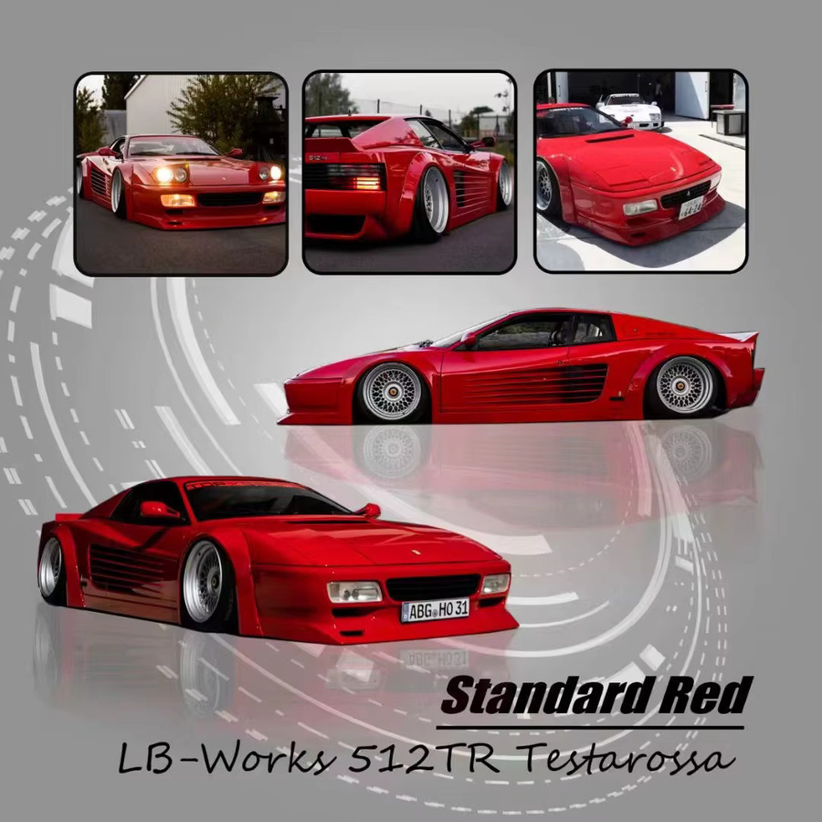 Tarmac Works LBWK 512 TR Testarossa, Diecast Diorama, 1:64, Modellauto - Bild 2