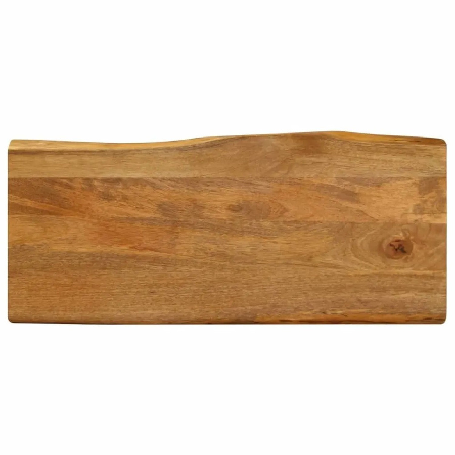 vidaXL Tischplatte aus Massivholz Mango in Braun mit Baumkante, B/T/H: 80 x 40 x 3,8 cm - Bild 2