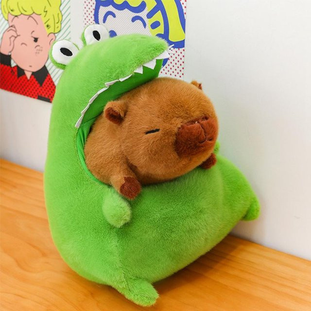Capybara Krokodil Hai Plüschtier, 30cm, ab 3 Jahren - Bild 1