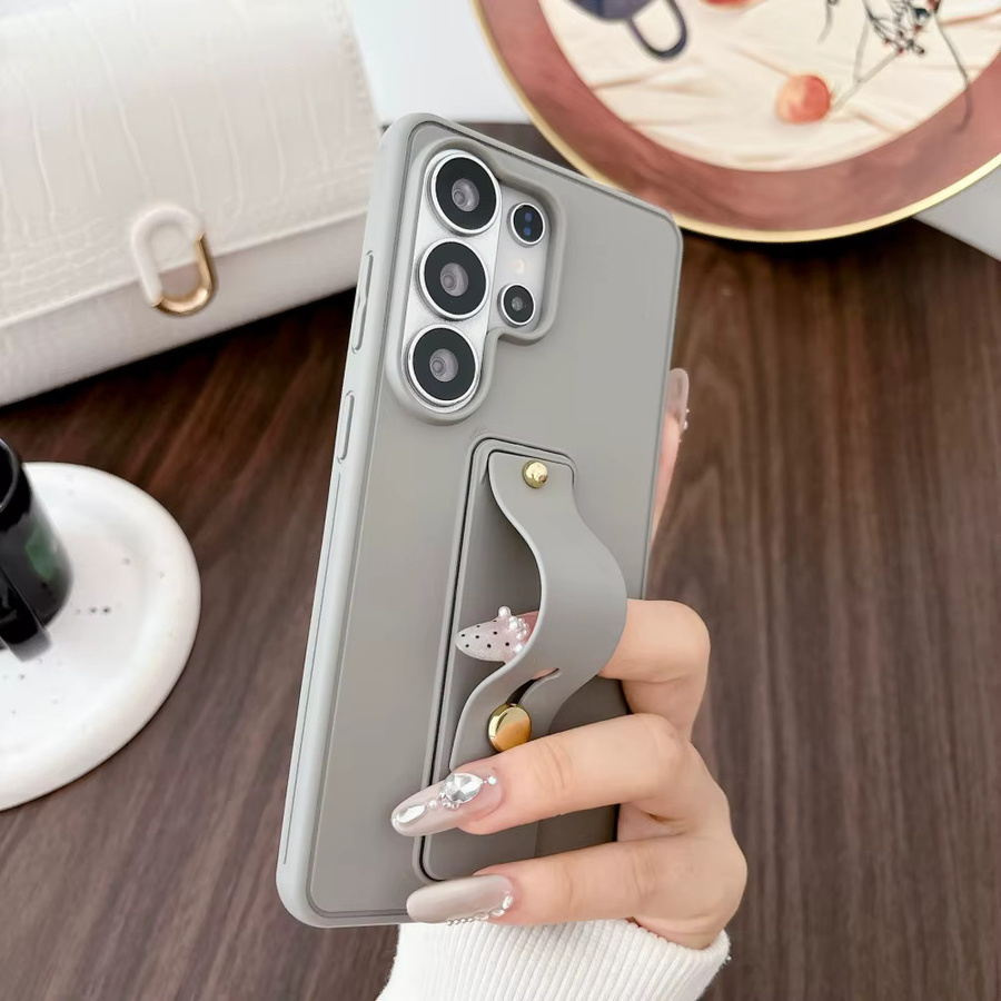 Luxuriöse Handgelenkriemen-Handyhülle mit Schutzabdeckung und Stoßfänger für Samsung Galaxy S26 S25 S24 S23 S22 Ultra Plus - Bild 1