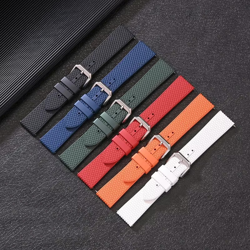 Uhrenarmband Fluorkautschuk, Schnellverschluss, Unisex - Bild 2