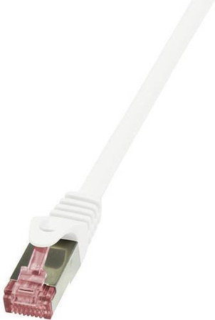 LogiLink RJ45 Netzwerkkabel CAT 6 S/FTP Ethernet Patchkabel Weiß, 50 m