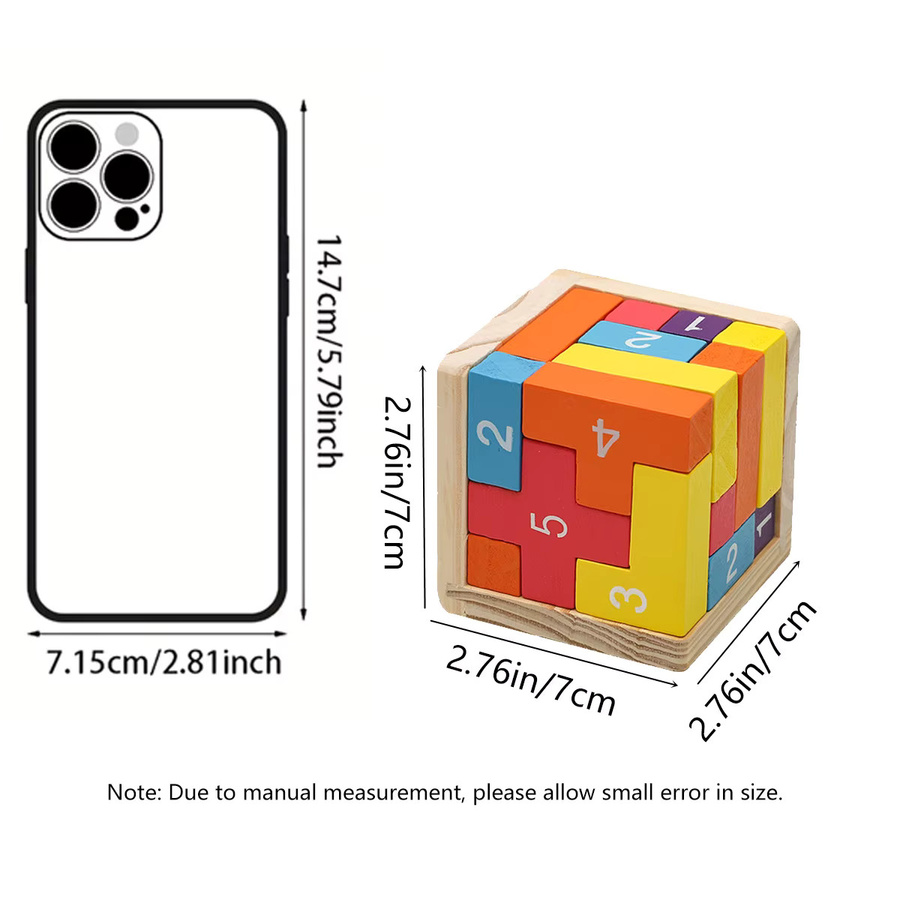 Luban Schlosswürfel 3D-Puzzlespielzeug, Holz, Bunt / Mehrfarbig - Bild 2