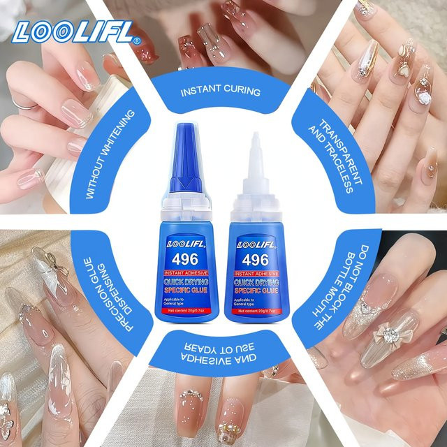 LOOLIFL Nagelkleber, schnelltrocknend - Bild 1