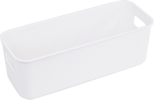 Wosawe Desktop Storage Box aus Kunststoff in Weiß, rechteckiger Schreibwaren Organizer mit mehreren Fächern für große Kapazität - Bild 1