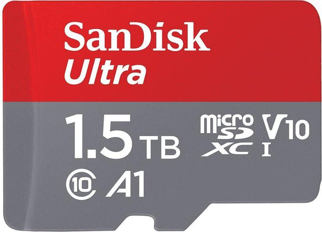 SanDisk Ultra microSDXC Speicherkarte mit SD-Adapter, 1,5 TB, A1, UHS-I, Class 10, Multicolor - Bild 1