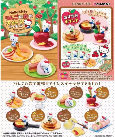 Rement Hello Kitty Miniatur Figuren Sanrio Süße Dessert Szene Blind Box Multicolor Schreibtisch Deko