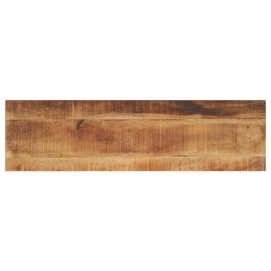 vidaXL Tischplatte aus Mango Massivholz in Braun, Rechteckig, Rustikal, B/T/H: 110 x 40 x 2,5 cm - Bild 2