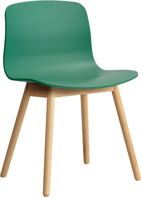 HAY About A Chair AAC 12 Designstuhl in Grün mit Eichengestell aus Polypropylen - Bild 1