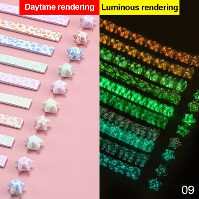 Yiran Furniture Origami-Sterne-Papier Set mit 210 Blatt in 10 Farben zur DIY-Bastelarbeit - Bild 1