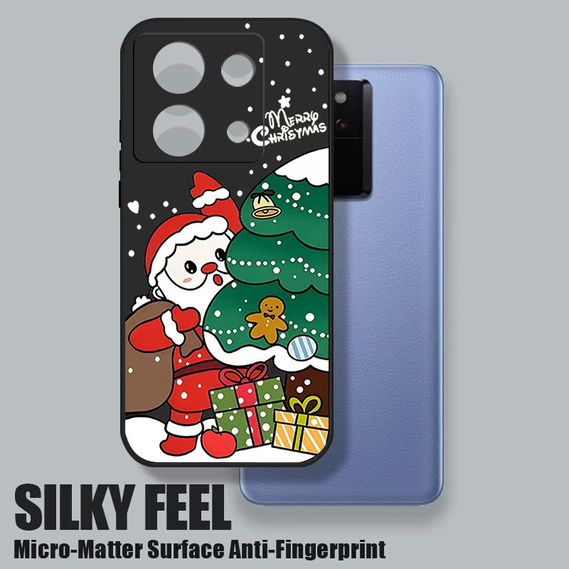 Weihnachtsbaum Handyhülle aus weichem Silikon mit Lanyard für Xiaomi Redmi Note 14 13 Pro Plus 5G 13 Pro 4G 13 12 11 Pro 5G in Lila - Bild 2