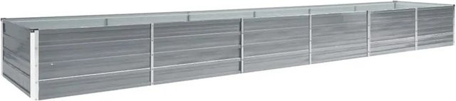 Furnicato Garten-Hochbeet aus verzinktem Stahl in Grau, B/T/H: 480 x 80 x 45 cm - Bild 1