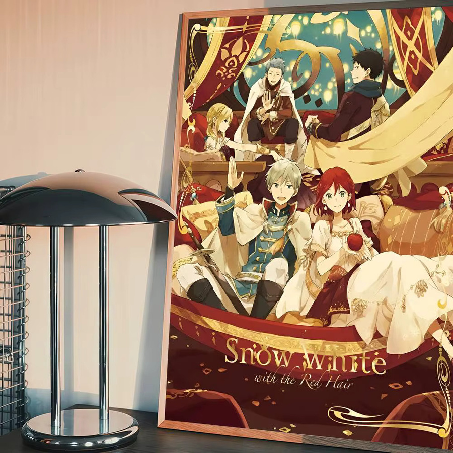 Retro Schneewittchen Kunstposter als selbstklebender Wandaufkleber aus Kraftpapier - Bild 6