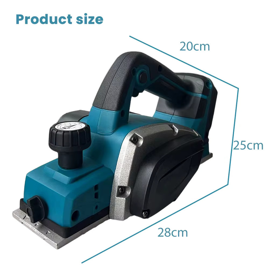 Makita Bürstenloser elektrischer Hand-Holzhobel Kabellose Hobelmaschine in Blau für 18 V Akku mit 15000 U/min - Bild 5