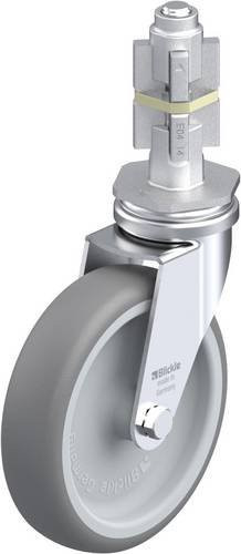 Blickle LRA-TPA 100G-E04 Lenkrolle in Grau mit Stahl- und Kunststoffkomponenten, Rad-Durchmesser: 100 mm, Tragfähigkeit: 70 kg - Bild 1