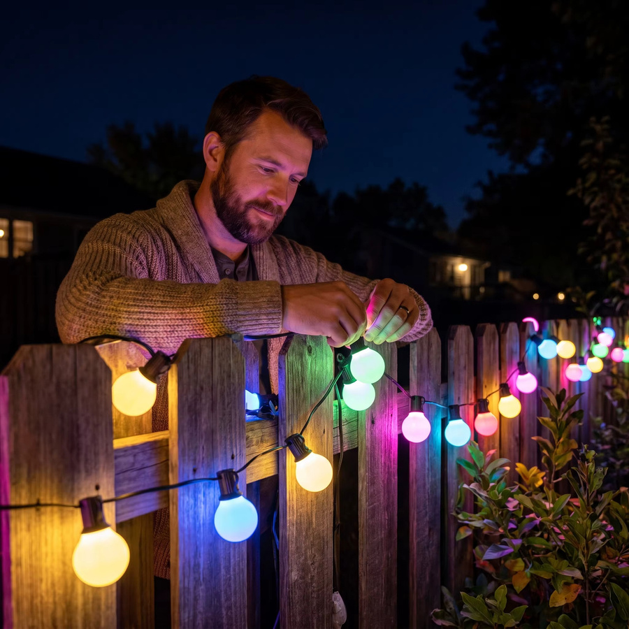 SerRickDon Smart LED Lichterkette mit WIFI und Bluetooth, Multicolour USB Dekorations-Lichterkette für Garten und Zimmer - Bild 6