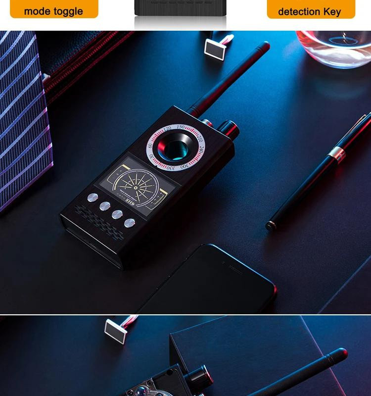 LS VISION Anti-Spionage-Kamera-Detektor K68 Bug-Scanner und RF-Signalkamera-Finder für versteckte Gadgets und GPS-Tracker in Schwarz - Bild 3