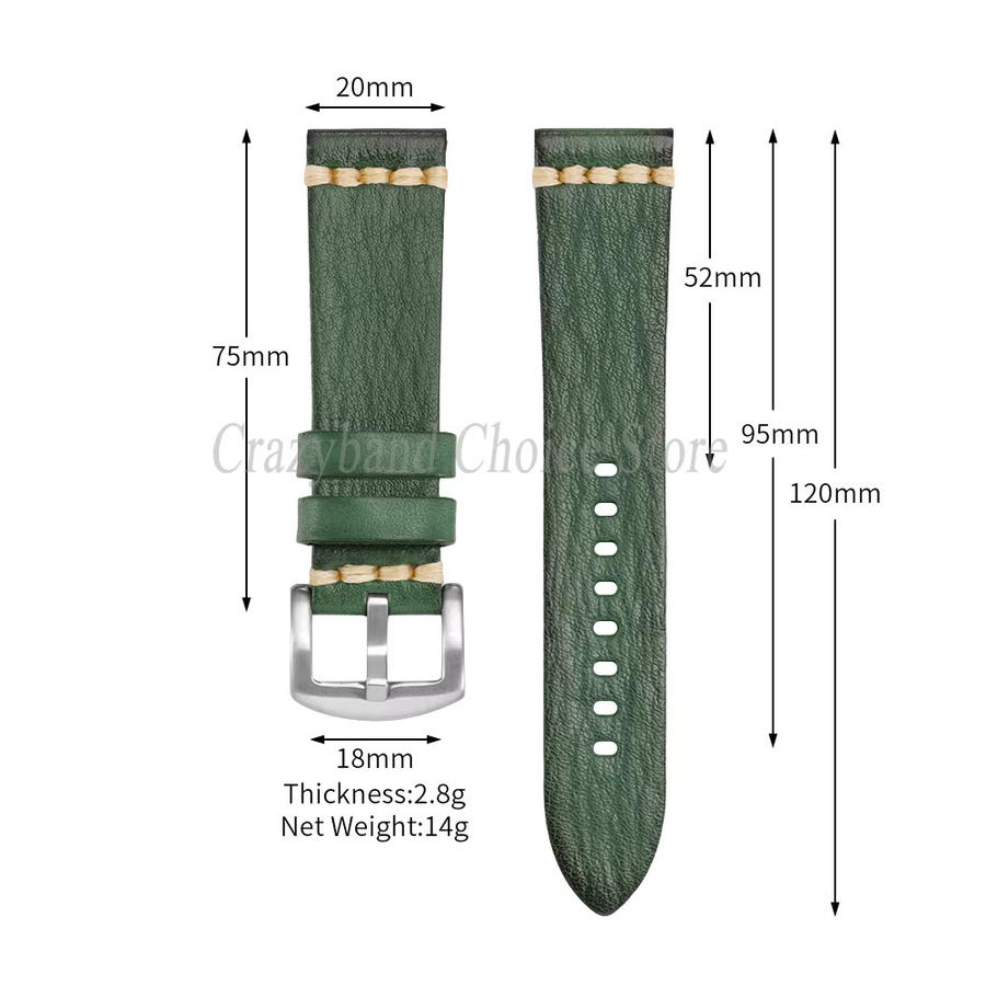 crazyband Uhrenarmband Rindsleder, Unisex - Bild 5