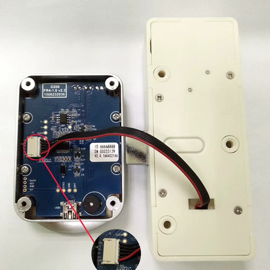 Asia-Teco Intelligentes elektronisches Schrankschloss mit Tastatur und Magnetschloss, Dual-Sicherheitssystem für Büro-Aktenaufbewahrung, automatisch verriegelnder Diebstahlschutz in Schwarz oder Weiß - Bild 4