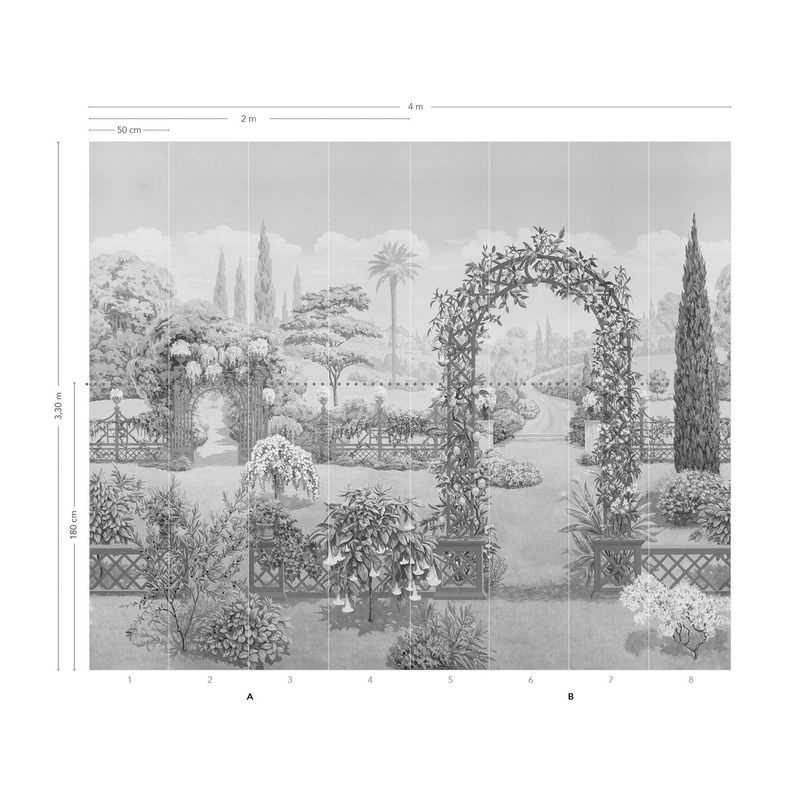 Isidore Leroy Tapete Paradis Perdu Verdure Panel A mit botanischem Floral-Design aus Vlies - Bild 3