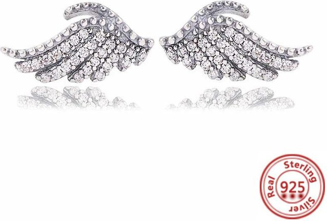 Lucky Star Jewelry Ohrringe, 925 Silber, Kupfer, Zirkonia, Damen - Bild 1